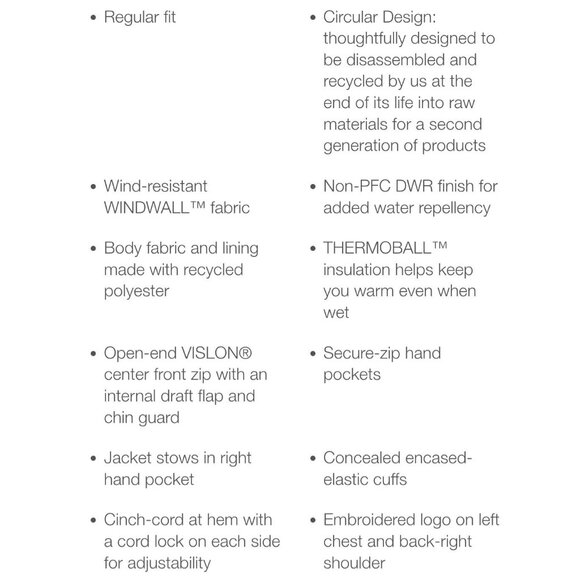 The North Face Eco ThermoBall  Jacket • Men’s 3X • BLACK Slim Fit Coupe Slim - Picture 11 of 11